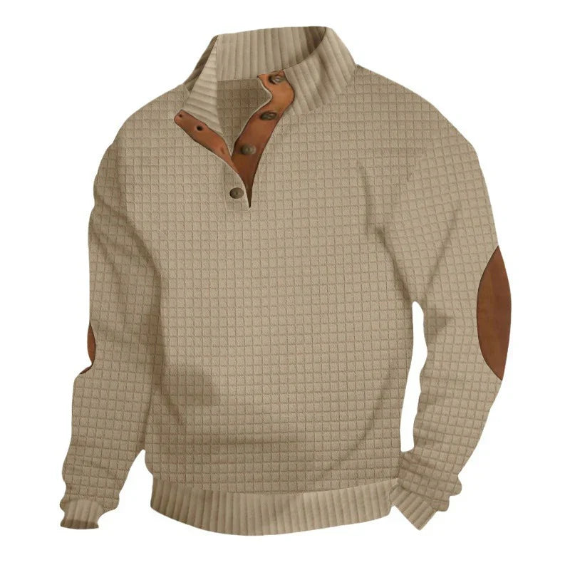 Casual stand-up collar long-sleeved knitted sportswear